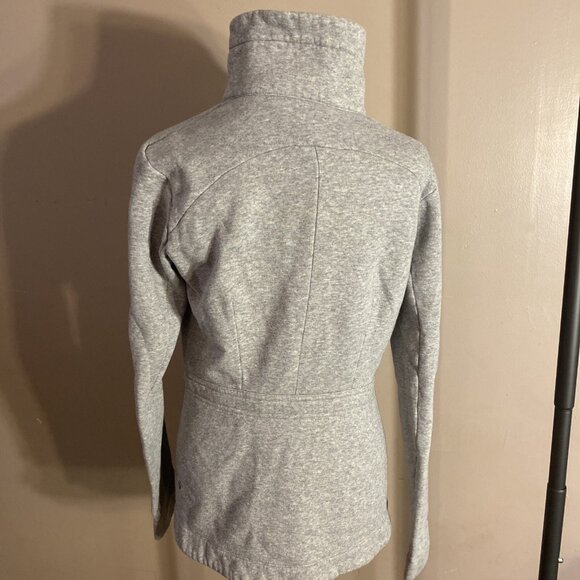 Lululemon Sz 6 Gray Full Zip High Mock Collar Chest Vents Yoga Fitness Jacket - Picture 6 of 10